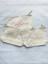 Load image into Gallery viewer, Personalised Accessory Bag - Mum Edition