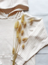 Load image into Gallery viewer, Striped Rib Knit Hoodie - Pink