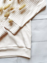 Load image into Gallery viewer, Striped Rib Knit Hoodie - Pink