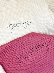 PERSONALISED Kids Waffle Sweatshirt