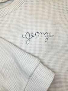 PERSONALISED Kids Waffle Sweatshirt